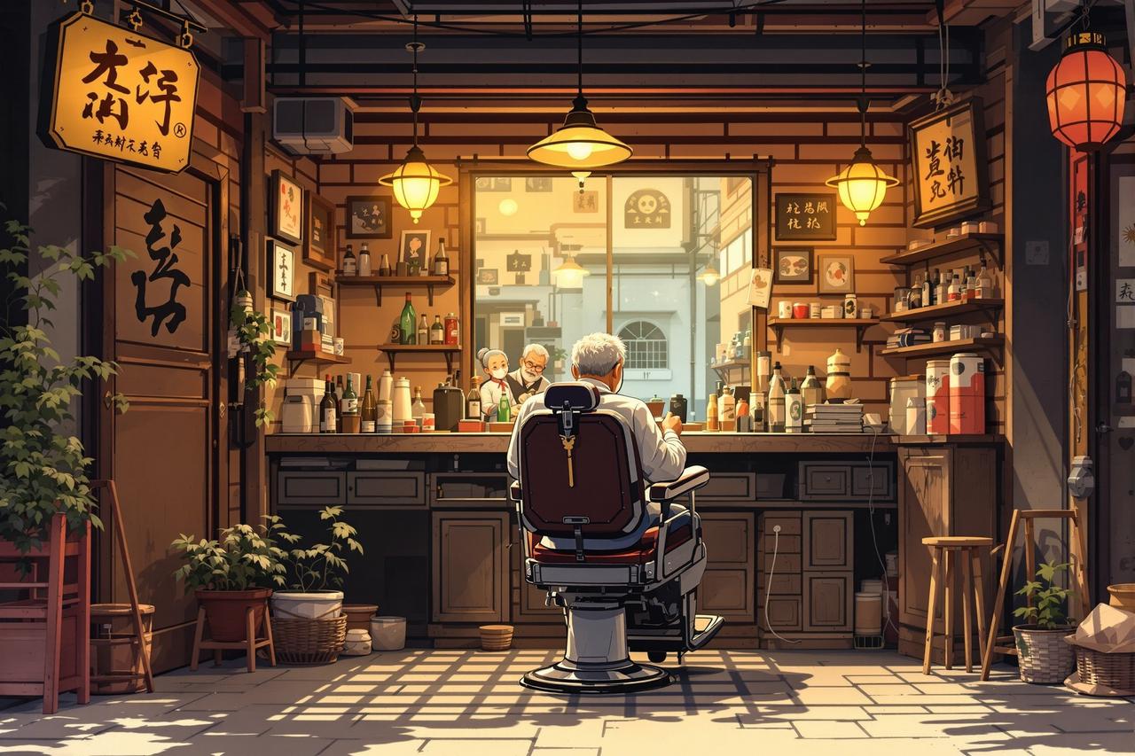 河马剧场网页版作品《老街理发店》- 人间烟火题材